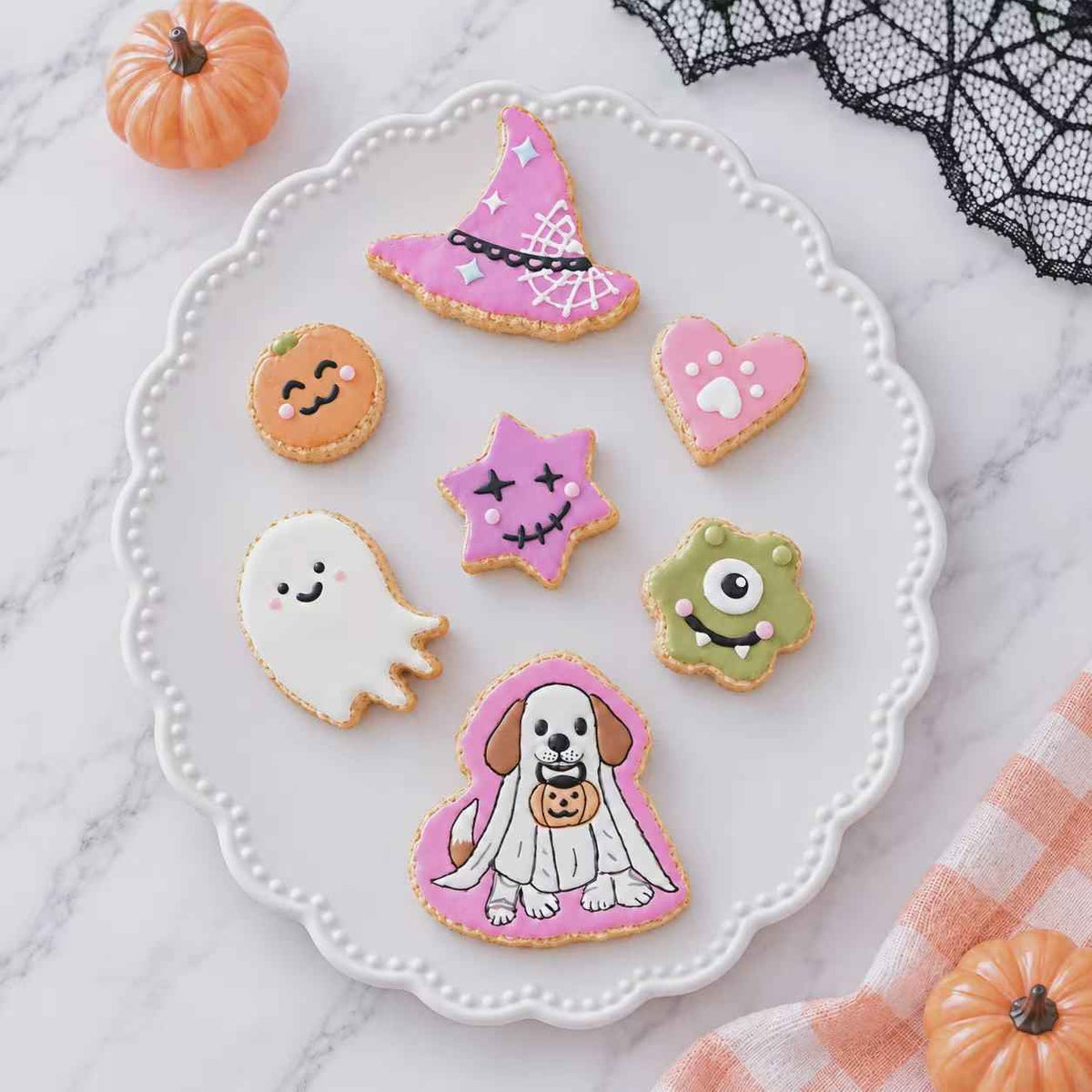 spooky magic halloween dog cookie set
